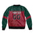 Custom Portugal Rugby Bomber Jacket Go Os Lobos Wolves Mascot