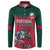 Custom Portugal Rugby Button Sweatshirt Go Os Lobos Wolves Mascot