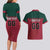 Custom Portugal Rugby Couples Matching Long Sleeve Bodycon Dress and Hawaiian Shirt Go Os Lobos Wolves Mascot