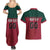 Custom Portugal Rugby Couples Matching Summer Maxi Dress and Hawaiian Shirt Go Os Lobos Wolves Mascot