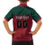 Custom Portugal Rugby Family Matching Off The Shoulder Long Sleeve Dress and Hawaiian Shirt Go Os Lobos Wolves Mascot