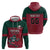 Custom Portugal Rugby Hoodie Go Os Lobos Wolves Mascot