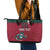 Custom Portugal Rugby Leather Tote Bag Go Os Lobos Wolves Mascot