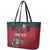 Custom Portugal Rugby Leather Tote Bag Go Os Lobos Wolves Mascot