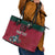 Custom Portugal Rugby Leather Tote Bag Go Os Lobos Wolves Mascot