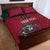 Custom Portugal Rugby Quilt Bed Set Go Os Lobos Wolves Mascot