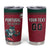 Custom Portugal Rugby Tumbler Cup Go Os Lobos Wolves Mascot