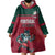 Custom Portugal Rugby Wearable Blanket Hoodie Go Os Lobos Wolves Mascot - Wonder Print Shop