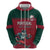 Custom Portugal Rugby Zip Hoodie Go Os Lobos Wolves Mascot - Wonder Print Shop