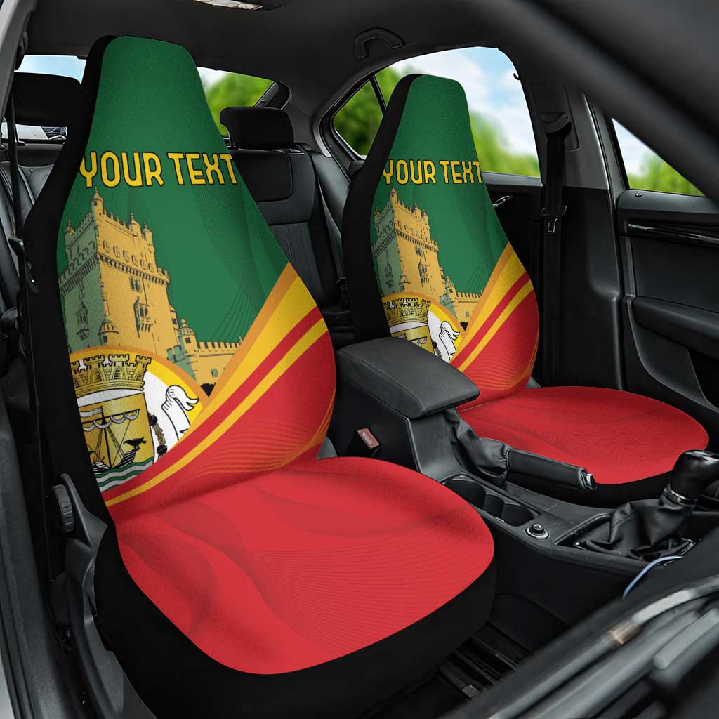 Personalized Portugal Belem Tower Car Seat Cover Mui Nobre e Sempre Leal