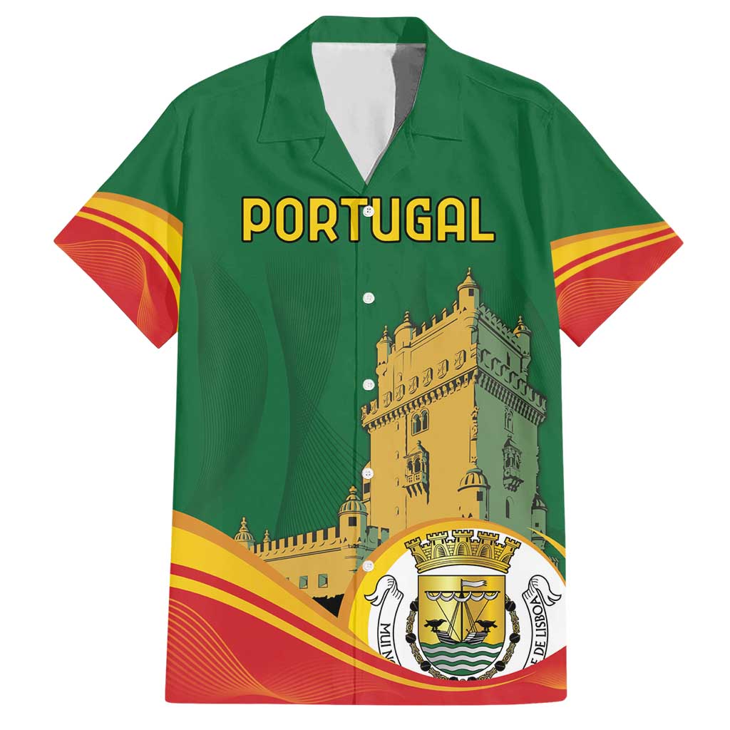 Personalized Portugal Belem Tower Hawaiian Shirt Mui Nobre e Sempre Leal