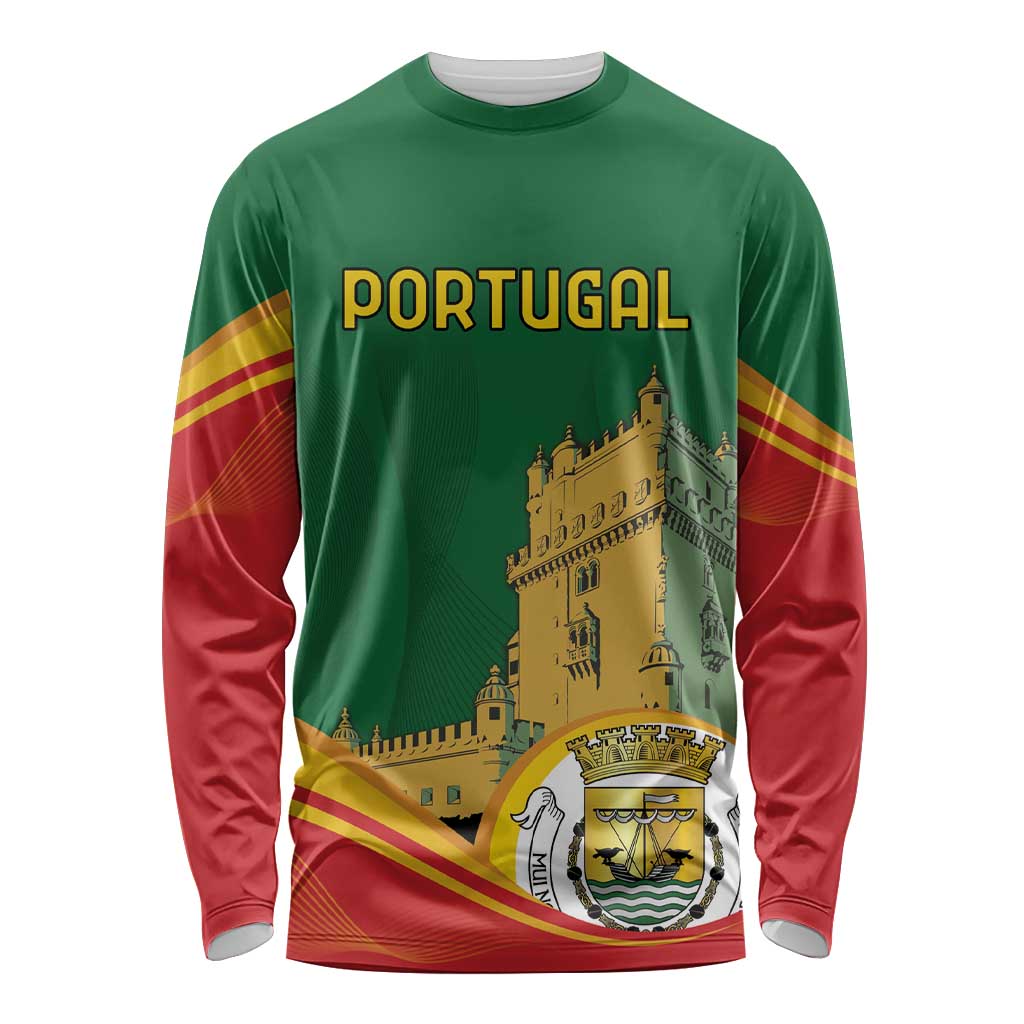 Personalized Portugal Belem Tower Long Sleeve Shirt Mui Nobre e Sempre Leal