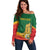 Personalized Portugal Belem Tower Off Shoulder Sweater Mui Nobre e Sempre Leal