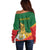 Personalized Portugal Belem Tower Off Shoulder Sweater Mui Nobre e Sempre Leal