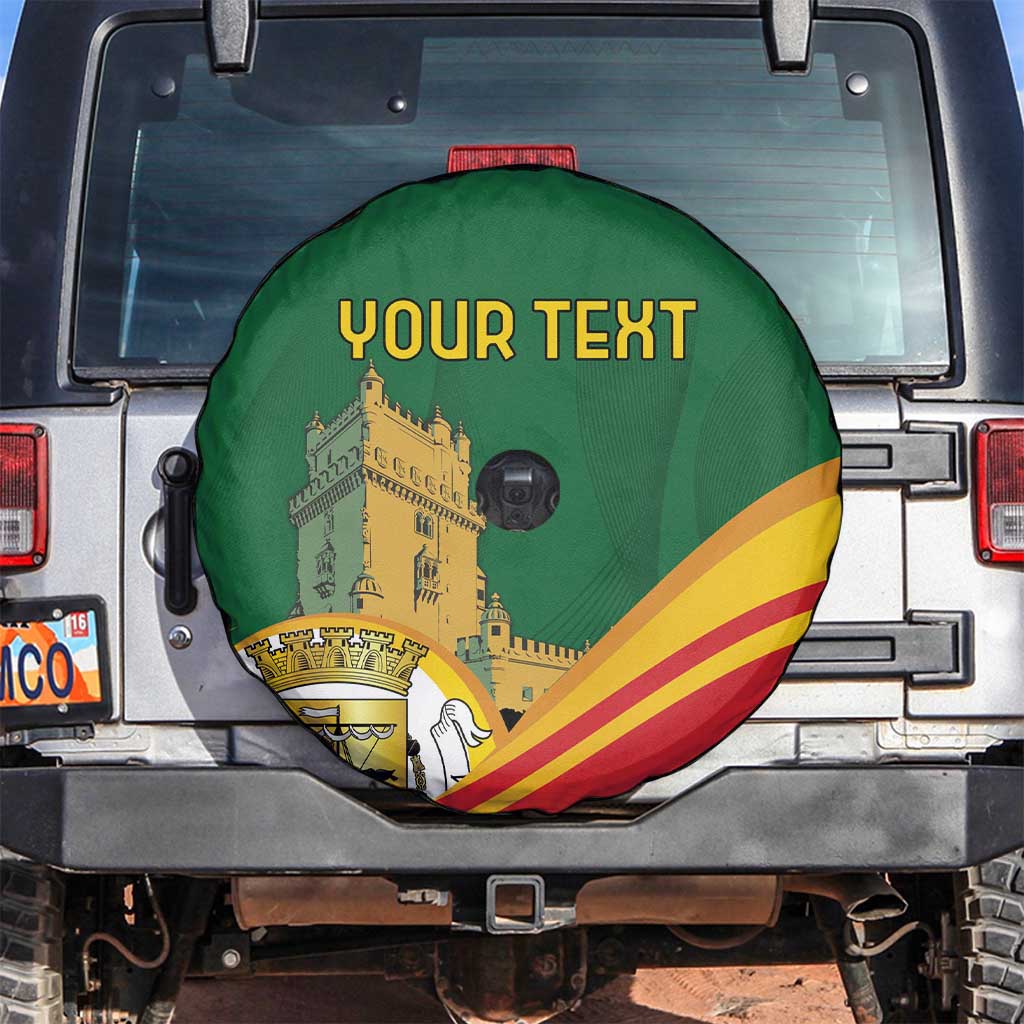 Personalized Portugal Belem Tower Spare Tire Cover Mui Nobre e Sempre Leal