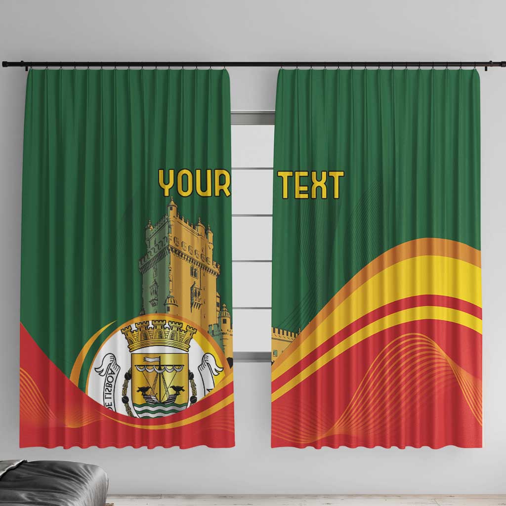 Personalized Portugal Belem Tower Window Curtain Mui Nobre e Sempre Leal - Wonder Print Shop