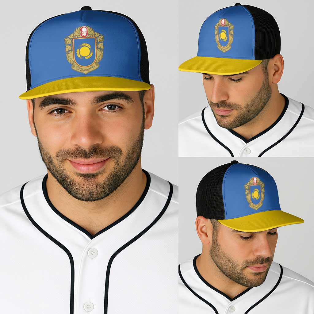 Ukraine Cherkasy Oblast Baseball Net Cap Flag Color Inspiration