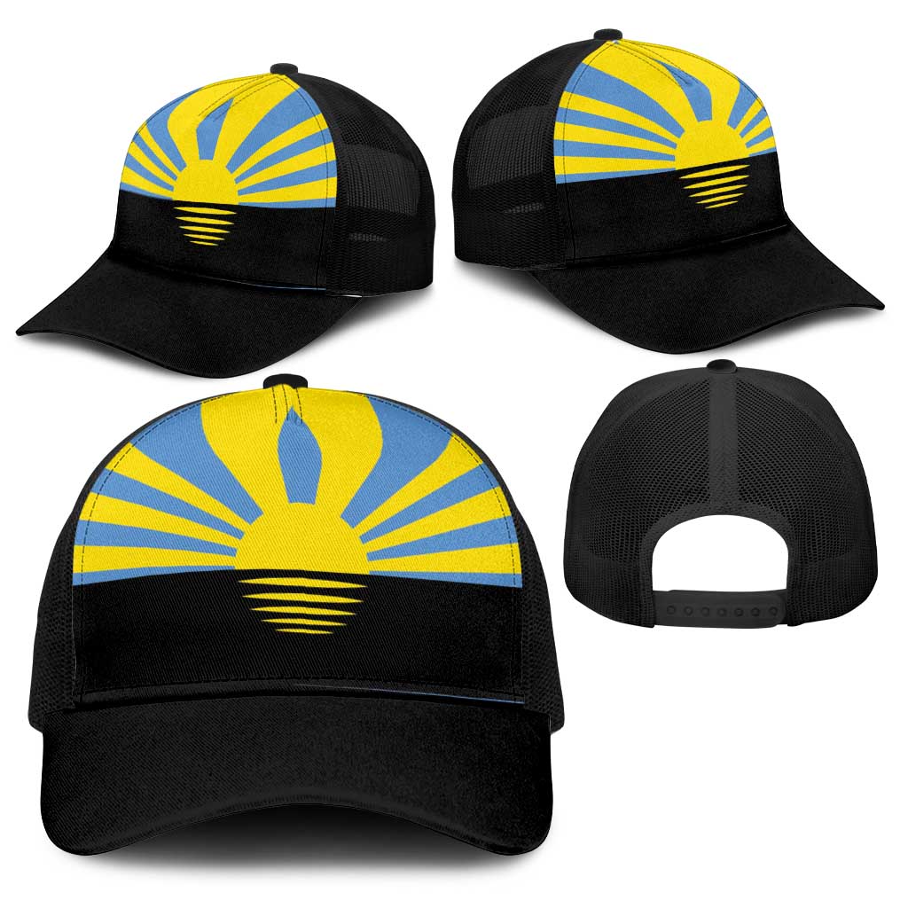 Ukraine Donetsk Oblast Baseball Net Cap Flag Color Inspiration