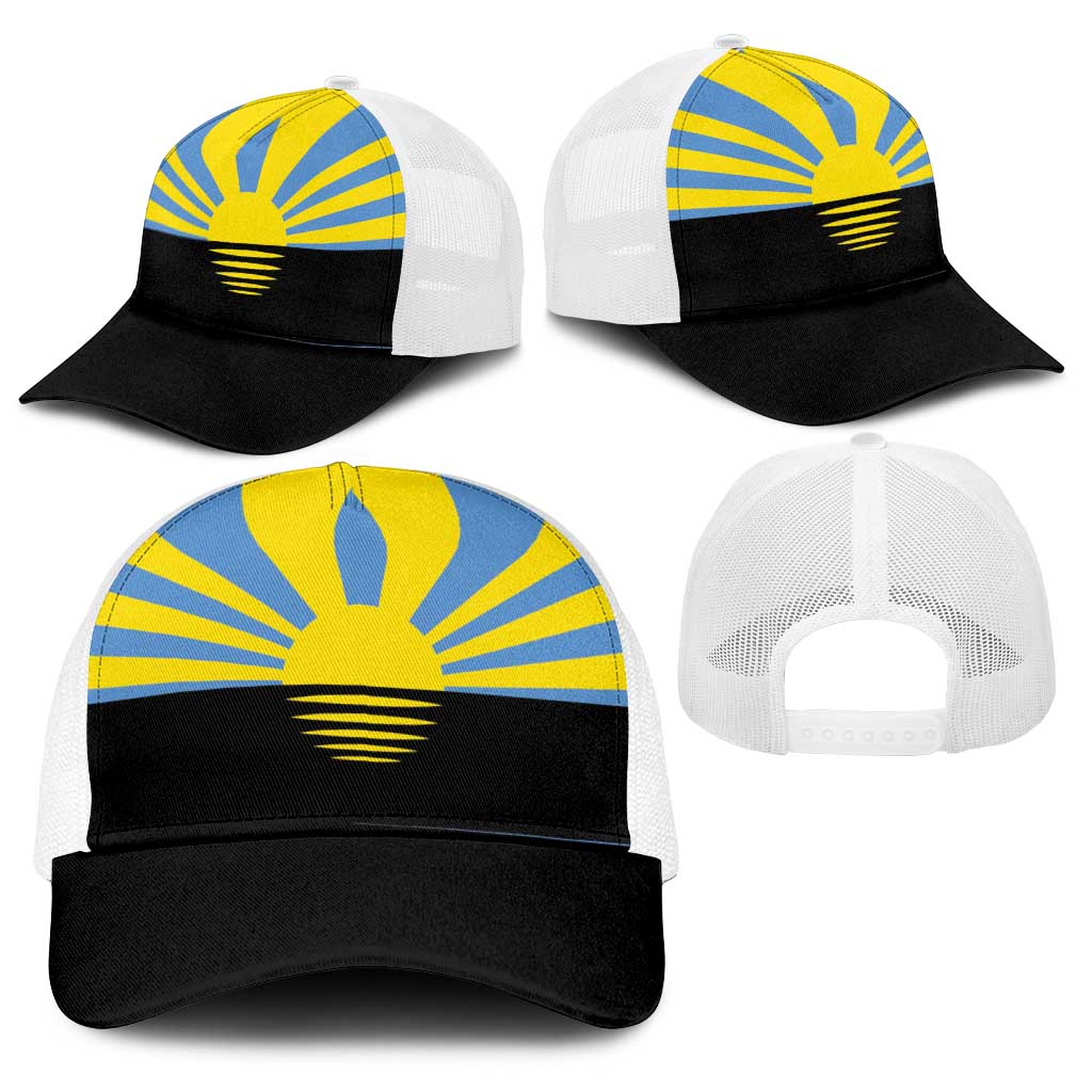 Ukraine Donetsk Oblast Baseball Net Cap Flag Color Inspiration