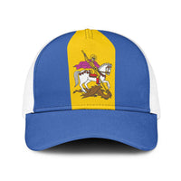 Ukraine Kyiv Oblast Baseball Net Cap Flag Color Inspiration