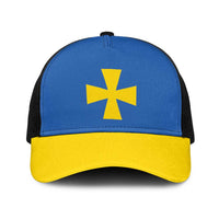 Ukraine Poltava Oblast Baseball Net Cap Flag Color Inspiration