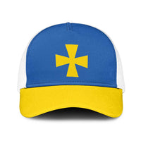 Ukraine Poltava Oblast Baseball Net Cap Flag Color Inspiration