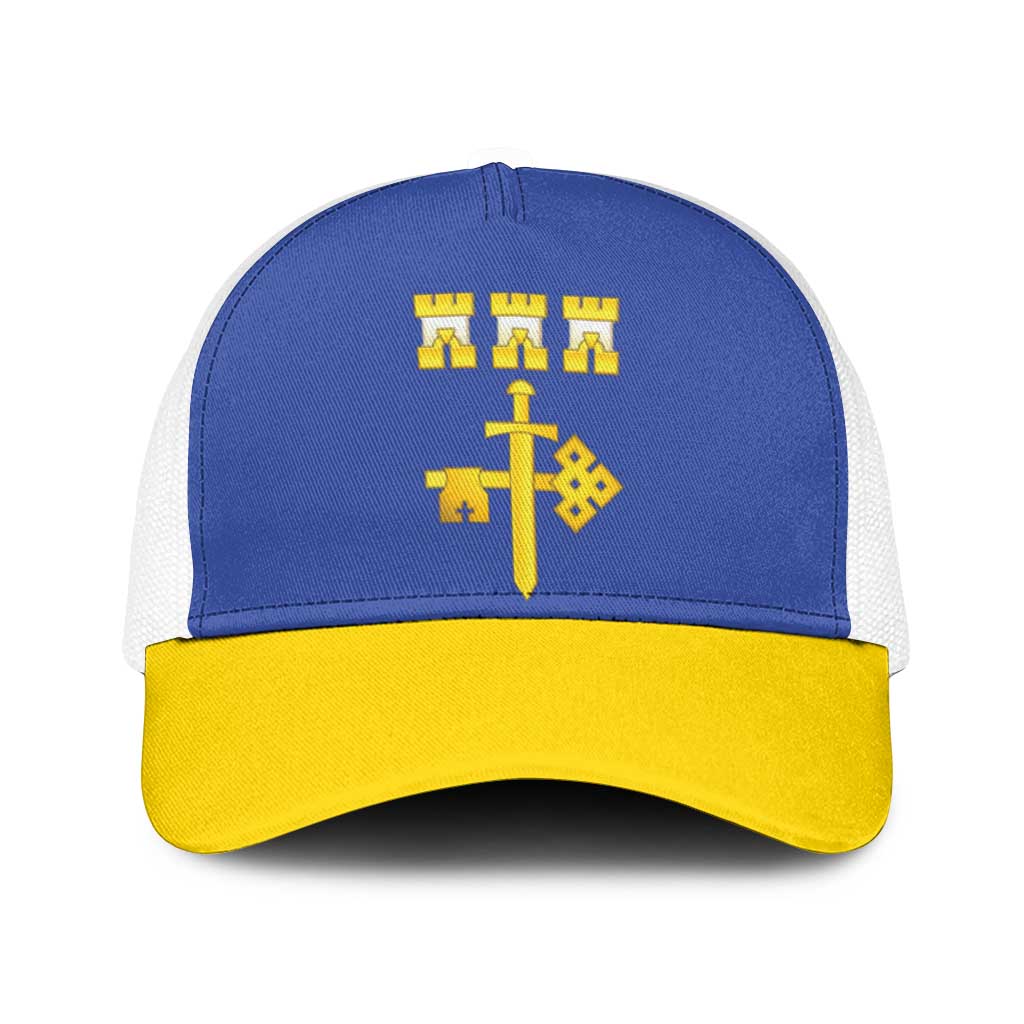 Ukraine Ternopil Oblast Baseball Net Cap Flag Color Inspiration