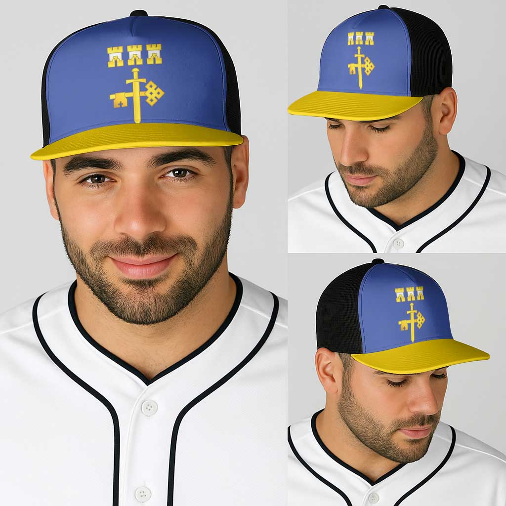 Ukraine Ternopil Oblast Baseball Net Cap Flag Color Inspiration