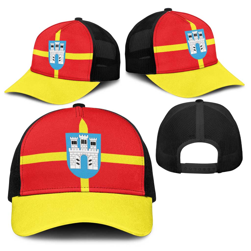 Ukraine Zhytomyr Oblast Baseball Net Cap Flag Color Inspiration