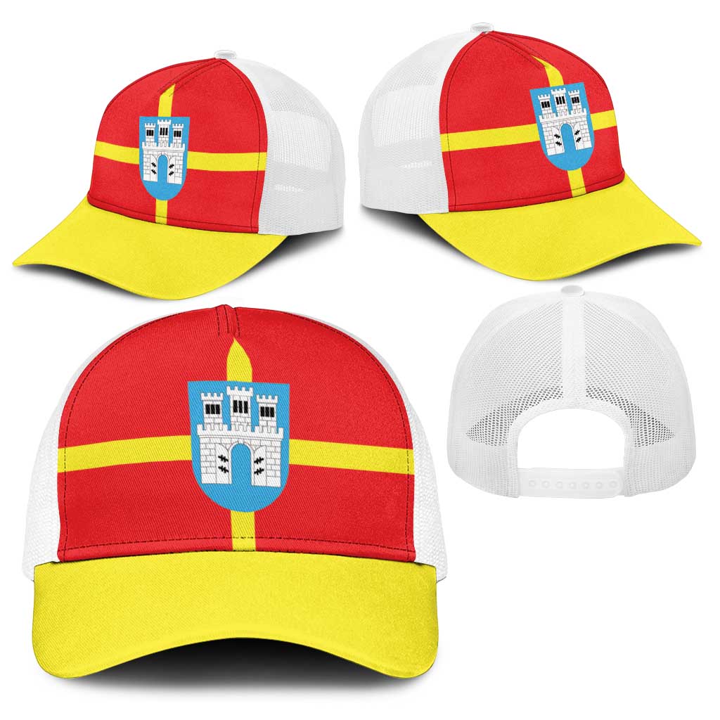 Ukraine Zhytomyr Oblast Baseball Net Cap Flag Color Inspiration