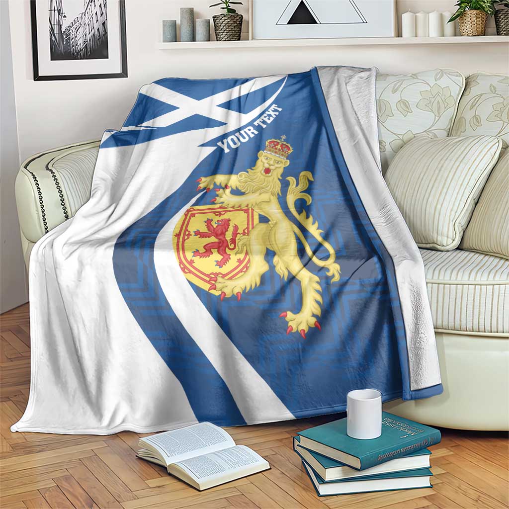 Personalized Scotland Blanket Lion Rampant Flag Style