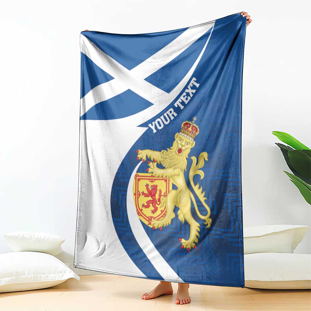 Personalized Scotland Blanket Lion Rampant Flag Style