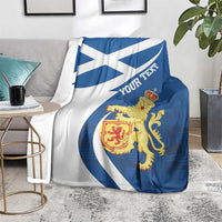 Personalized Scotland Blanket Lion Rampant Flag Style