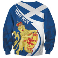 Personalized Scotland Sweatshirt Lion Rampant Flag Style
