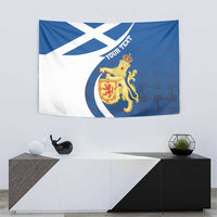 Personalized Scotland Tapestry Lion Rampant Flag Style