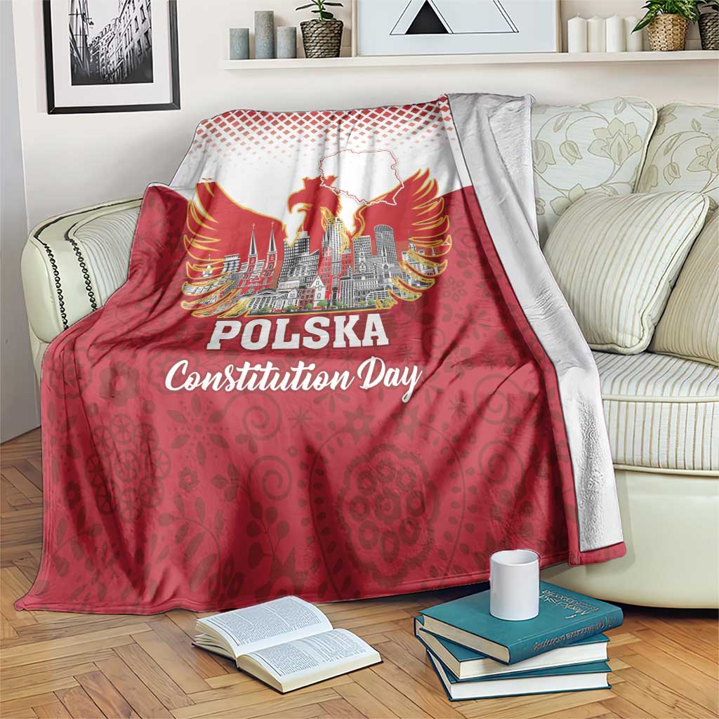Poland Constitution Day Blanket Warsaw Capital Mazurek Dabrowskiego