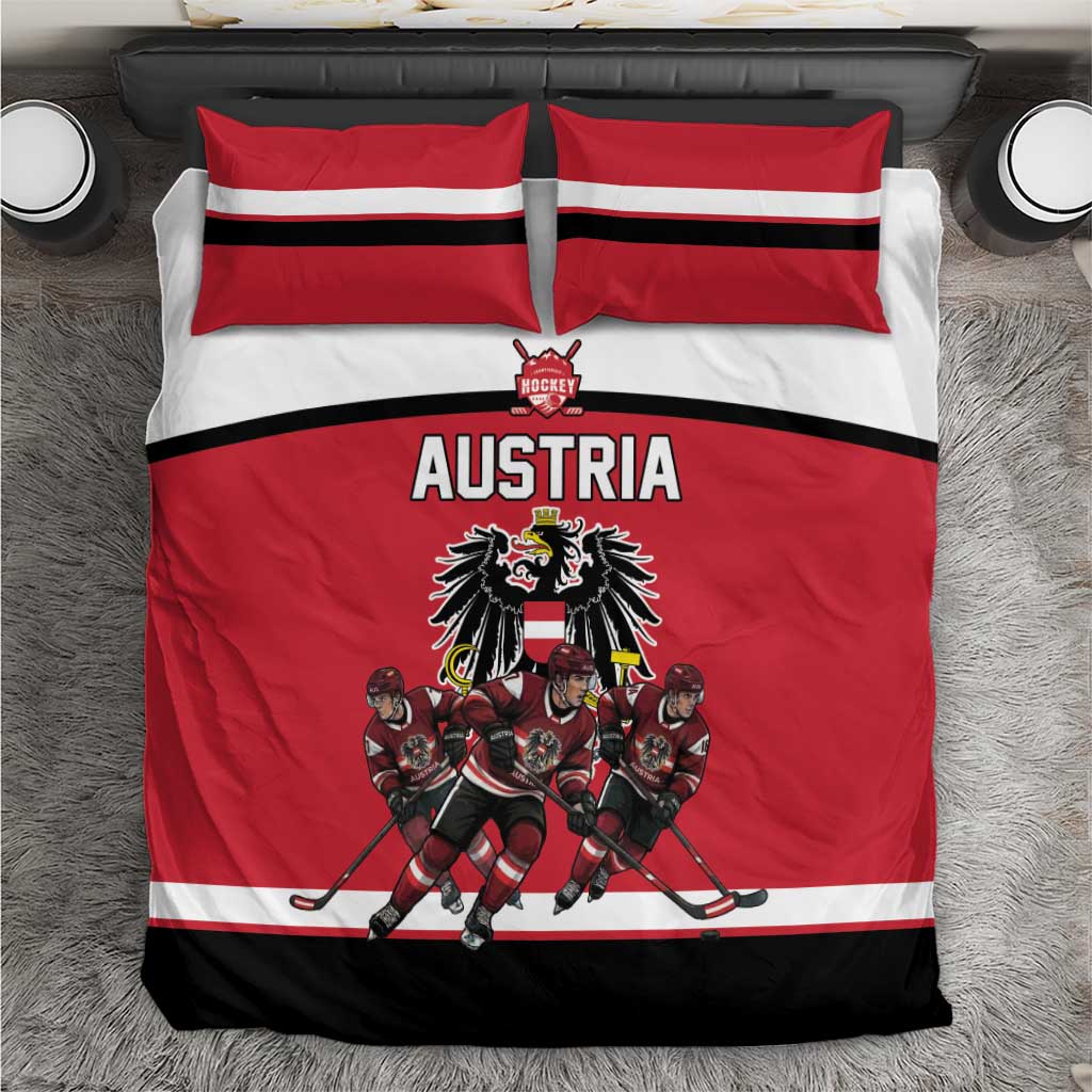 Austria Hockey Bedding Set Austrian Eagle Pride