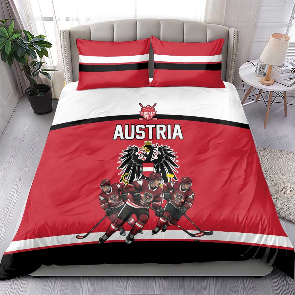 Austria Hockey Bedding Set Austrian Eagle Pride