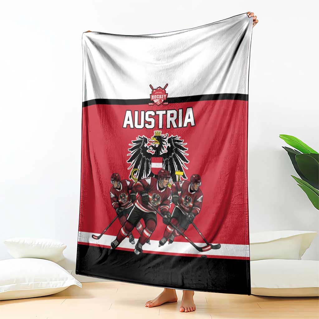 Austria Hockey Blanket Austrian Eagle Pride