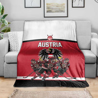 Austria Hockey Blanket Austrian Eagle Pride