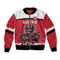 Austria Hockey Custom Bomber Jacket Austrian Eagle Pride
