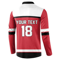 Austria Hockey Custom Button Sweatshirt Austrian Eagle Pride