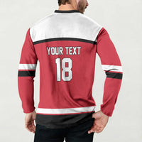 Austria Hockey Custom Button Sweatshirt Austrian Eagle Pride