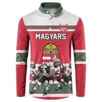 Hungary Hockey Custom Button Sweatshirt Magyars Pride National Team