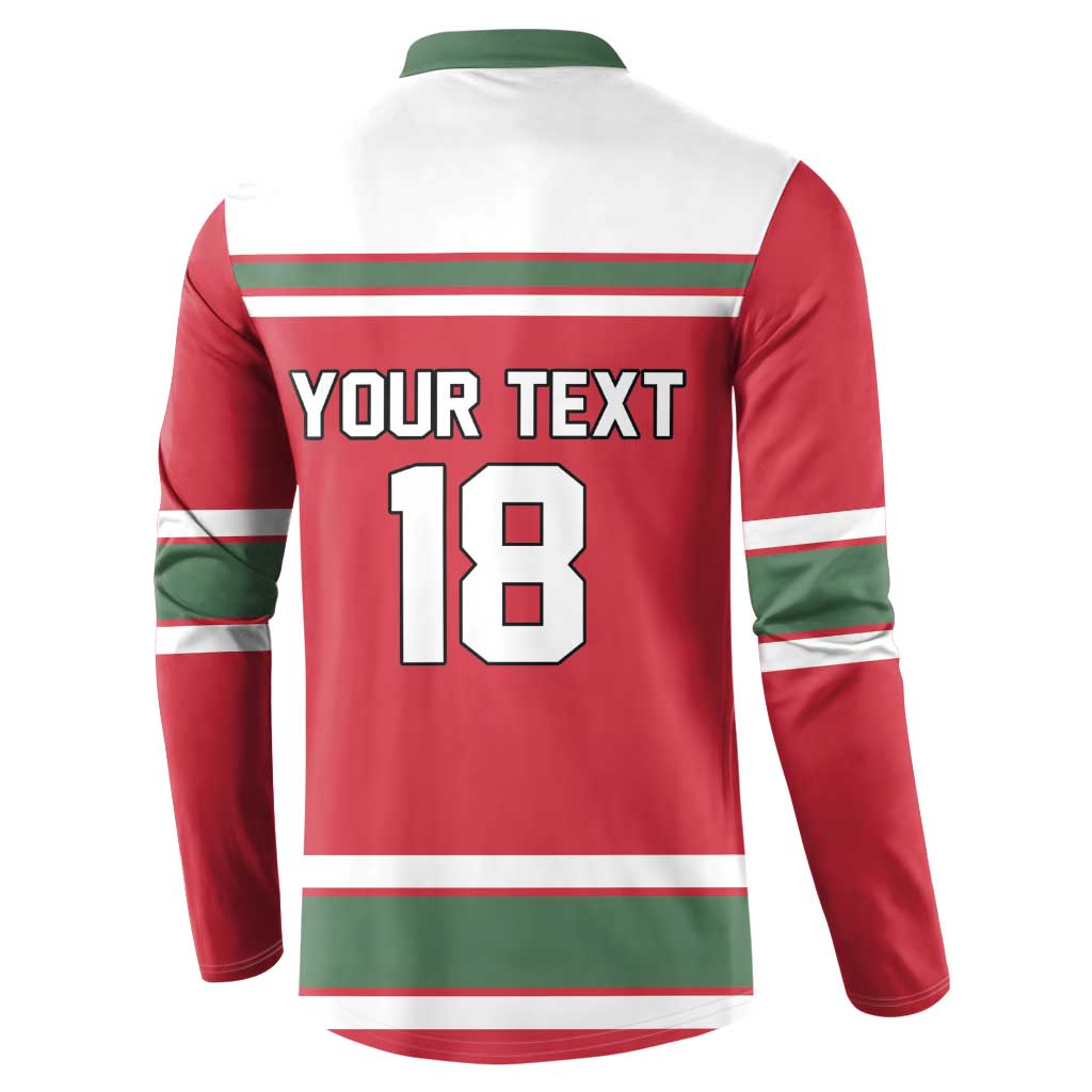 Hungary Hockey Custom Button Sweatshirt Magyars Pride National Team