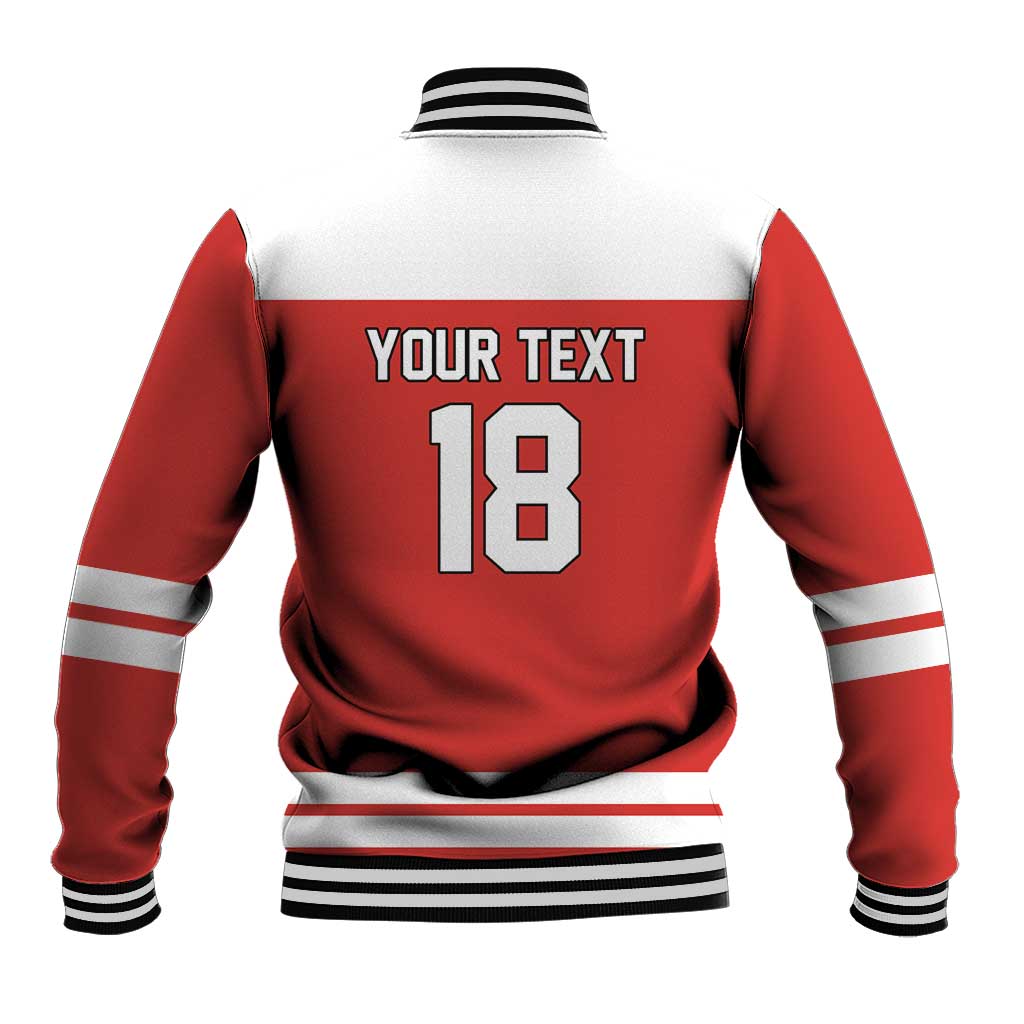 Canada Hockey Custom Baseball Jacket Maple Leaf Northern Pride