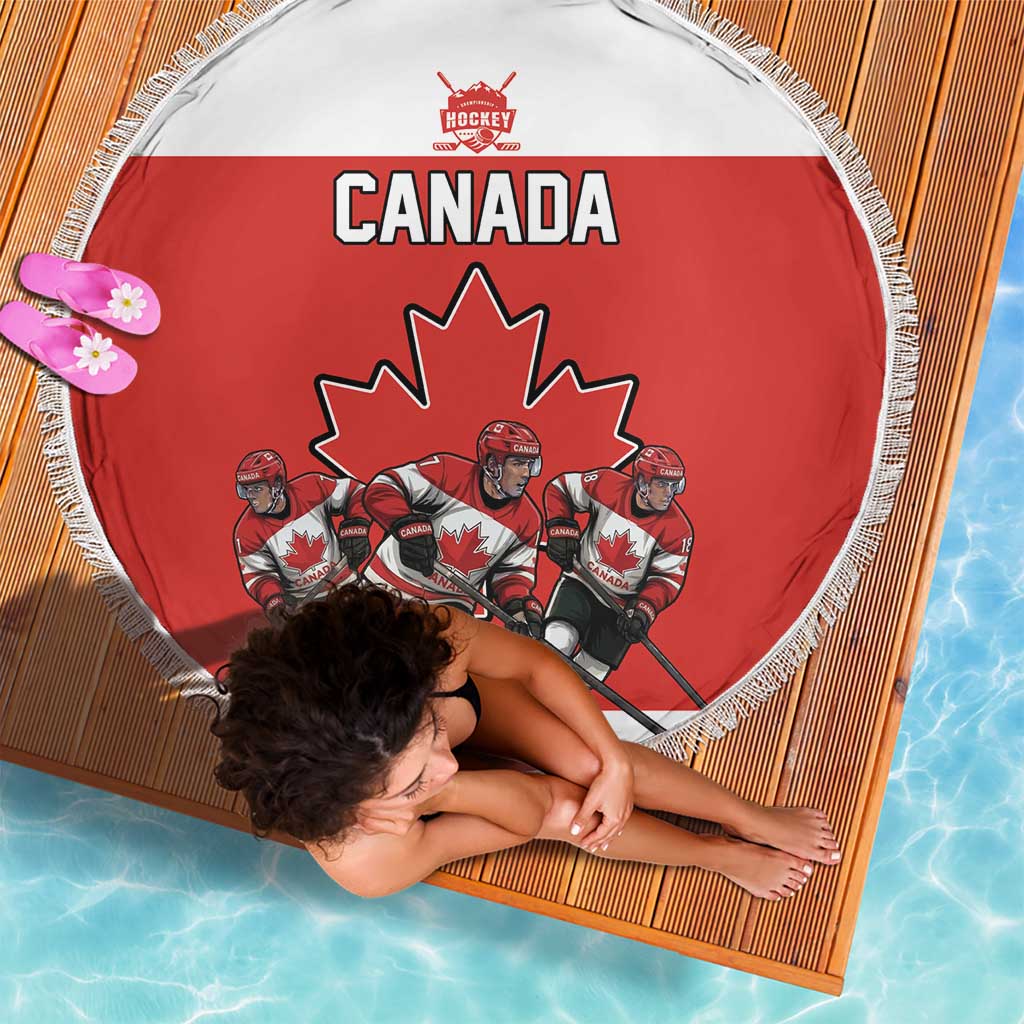 Canada Hockey Beach Blanket Maple Leaf Northern Pride