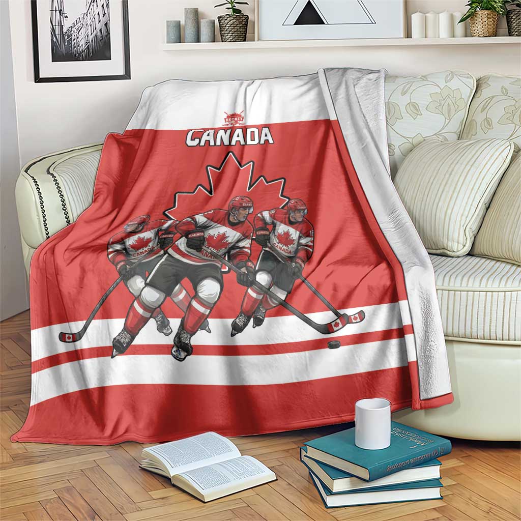 Canada Hockey Blanket Maple Leaf Northern Pride