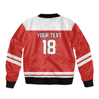 Canada Hockey Custom Bomber Jacket Maple Leaf Northern Pride