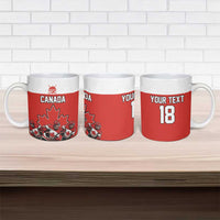 Canada Hockey Custom Ceramic Mug Maple Leaf Northern Pride